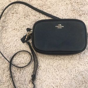 Double-zip Coach crossbody bag